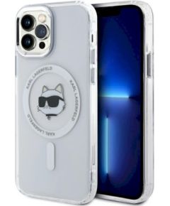 Karl Lagerfeld KLHMP12MHLSCHH Защитный чехол для iPhone 12 / 12 Pro 6.1" Hardcase IML Metal Choupette Head / белый Чехлы - альтернативные