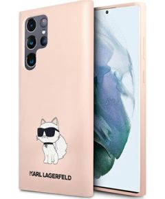 Karl Lagerfeld KLHCS23LSNCHBCP Защитный чехол для Samsung Galaxy S23 Ultra S918 / розовый Чехлы - альтернативные