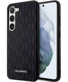 Karl Lagerfeld KLHCS24SSAKLHPK S24 S921 Aizsargapvalks priekš Saffiano Mono Metal Logo / melns Neoriģinālie Maciņi