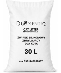 DIAMENTIQ żwirek micro crystals silikonowy, zbrylający dla kota 30l Kaķu pakaiši