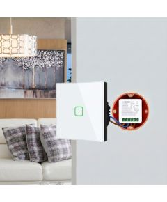 GreenBlue Flush-Mount WiFi Relay, Android/iOS/Alexa/Google Home, 100–240 V AC, 50/60 Hz, max. 16 A, for 150 W LEDs, GB739 Gudrā māja