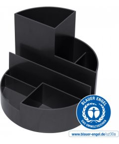 Galda organizators MAULroundbox, pārstrādāts, melns Организация рабочего стола