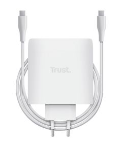Lādētājs Trust MAXO 100W 2xUSB-C GaN White Lādētāji portatīvajiem datoriem