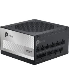 MSI PRO A1000PL PCIE5 1000W (black/white, 1x 12-pin high power GPU, 3x PCIe, cable management, 1000 watts) Блоки питания