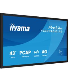 Iiyama ProLite T4329AS-B1AG (108 cm (42.5 inches), black (matt), UltraHD/4K, VA, touchscreen, Android, USB-C) LED / LCD мониторы