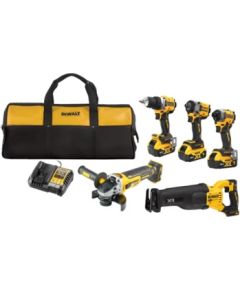 Akumulatora instrumentu komplekts DeWalt DCK509P3-QW; 18 V; 90 Nm; 206 Nm; 609 Nm; 125 mm; 3x5,0 Ah akum. Наборы электроинструментов