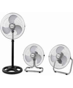 Ventilators, 3 vienā, 70 W, 3 ātrumi, hromēts/melns, 5R51760J18, Rosberg Ventilatori