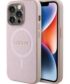 Guess PU Saffiano MagSafe Case Aizsargapvalks Priekš Apple iPhone 15 Pro Max Neoriģinālie Maciņi