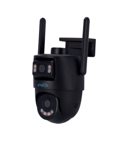 UHO P2S-M33F34 BLACK ~ Uniarch WiFi/IP ārējā kamera ar diviem objektiviem 3MP 4mm / 3MP 2.8mm Камеры наблюдения