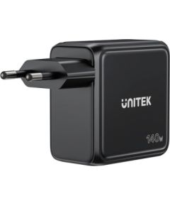 UNITEK WALL CHARGER WITH SCREEN 140W 3XUSB-C PD3.0 Telefonu lādētāji 220v