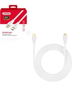 UNITEK HDMI CABLE 2.1 8K HDR WHITE 5M HDMI vadi