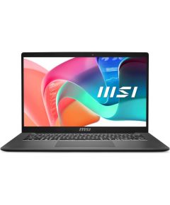 Notebook MSI Modern 14 F1MG-867NL CPU Intel Core 7 150U 14 " 1920 x 1080 pixels RAM 16 GB DDR4-SDRAM SSD 512 GB Discrete graphics Not available On-board graphics Yes OS installed Windows 11 Home Colour Silver Weight 1.5 kg 3200 MHz MODERN14F1MG-867NL Ноутбуки