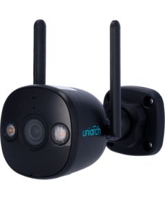 UHO B2D-M5F3D BLACK ~ Uniarch WiFi/IP ārējā kamera 5MP 2.8mm (IR + WHITE LED) / Atbalsta UNV NVR Video novērošanas kameras