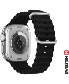 Swissten Marine Silikona Siksniņa priekš Apple Watch 42 / 44 / 45 / 49 mm Smart-Watch aksesuāri