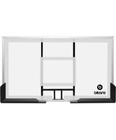 Bilaro Basketbola vairogs (152x90 cm, 10 mm rūdīts stikls) ar universāliem stiprinājumiem Basketbolam