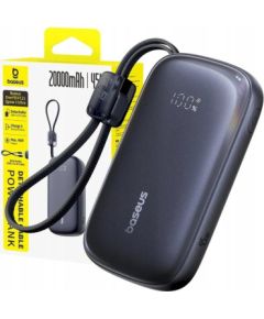 Baseus EnerFill FC21 Qpow 3 Ultra Pārnēsājamā baterija 20000 mAh 22.5W / melns Power Banks