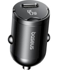 Baseus PrimeTrip VP2 Auto lādētājs 45W USB-C ar 60W USB-C to USB-C kabeli 1m / melna Telefonu lādētāji 12v Automašīnām