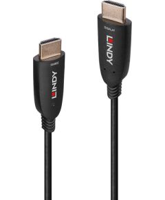 Lindy Fiber Optic Hybrid HDMI 2.1 8K60 Cable (Black, 30 Meters, AOC Cable) HDMI vadi