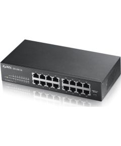 Zyxel GS1100-16 Unmanaged Gigabit Ethernet (10/100/1000) Black Коммутаторы (Switch)