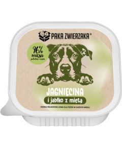 PAKA ZWIERZAKA Lamb and apple with mint Mono  - wet dog food - 150g Suņu barība
