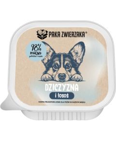 PAKA ZWIERZAKA Game and salmon - wet dog food - 150g Suņu barība