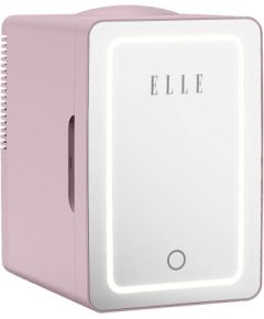Mini lodówka z lusterkiem do makijażu LED ELLE Home ESDAFX08PUEU 8L fioletowa Auto ledusskapji termoelektriskie