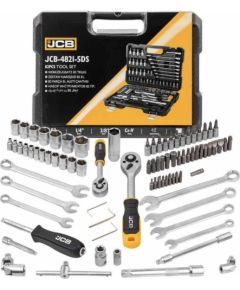 Instrumentu komplekts JCB 4821-5DS; 1/4''; 3/8''; 82 gab. Механические инструменты