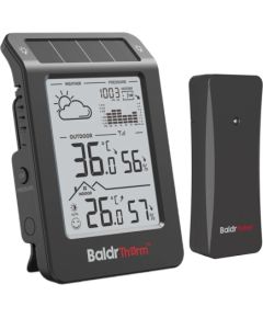 Rainpoint BALDRTHERM B0596WT2H2P-V1 Solar-Powered Weather Station (Black) Citi virtuves piederumi