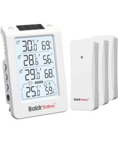Rainpoint BALDRTHERM B0598 3-Channel Thermohygrometer with Automatic Backlight Citi virtuves piederumi