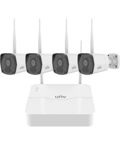 Uniview UNV 2MP 8 kanālu WiFi videonovērošanas komplekts (NVR + 4 bullet kameras) Videonovērošanas Komplekti