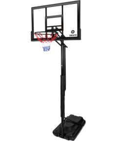 Mobilus krepšinio stovas Bilaro Oakland 120x80cm + apsauga + kamuolys Basketbolam