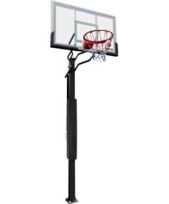 Iebetonējams basketbola grozs Bilaro Fortus 136x80cm 8mm rūdīts stikls Basketbolam