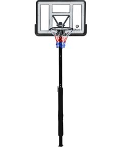 Iebetonējams basketbola grozs Bilaro Portland 110x75cm ar bumbu un aizsargu Basketbolam