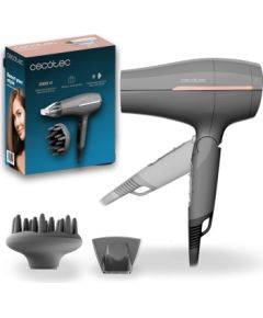 Cecotec Hair dryer IoniCare Power&Go Heaven 2000 W Number of temperature settings 2 Ionic function Diffuser nozzle Grey Matu fēni