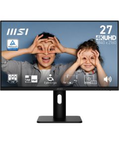 Monitors MSI PRO MP273UP E6 68,6 cm (27") 3840 x 2160 px 4K Ultra HD Monitori