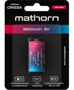 Akyga Litija baterija Mathorn Ultimate CR123A 1500mAh Lithium Новинки Компьютерная техника