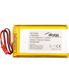 Akumulators Li-Po LP805080 Akyga AKY0580 3.7V / 4000mAh PCM JST 2-Pin 150mm Jaunumi - Datori