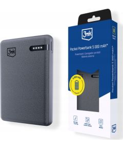 3MK Pocket Powerbank 5000mAh 12W USB-C gray Новинки Компьютерная техника