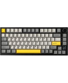 AK820 Pro Flying Fish Switch Keyboard Black-Gray-Yellow-3 Model RGB Klaviatūras