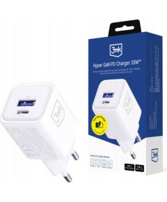 3mk Hyper Charger PD 33W GaN QC4+ White Зарядные устройства
