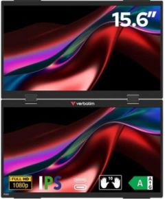 Verbatim Dual Portable Monitor 15.6 FHD (Atv. iepak.) LED / LCD мониторы