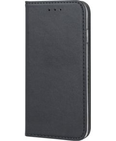 Smart Magnetic case for Motorola Moto G55 black Neoriģinālie Maciņi