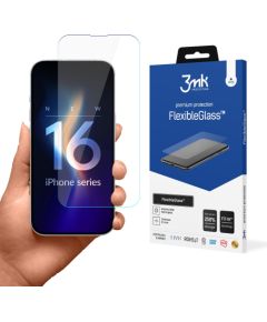 3MK Hybrid glass FlexibleGlass iPhone 16 Ekrānu aizsardzība