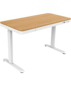 ACTIVEJET desk with electric height adjustment 120x60 ET119S white/oak Jaunumi -Dārzam
