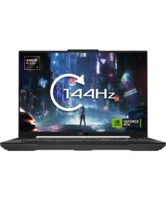 ASUS TUF Gaming A16 FA607NUQ-RL009W AMD Ryzen™ 7 170 Laptop 40.6 cm (16") WUXGA 16 GB DDR5-SDRAM 512 GB SSD NVIDIA GeForce RTX 4050 Wi-Fi 6 (802.11ax) Windows 11 Home Grey, Black Portatīvie datori