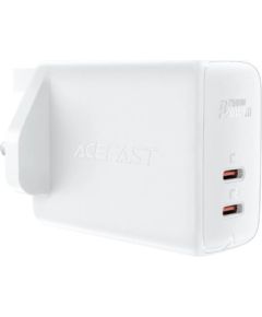 Acefast A32 PD 50W Gan (USB-C+USB-C) Dual Port Charger (Uk) White Зарядные устройства
