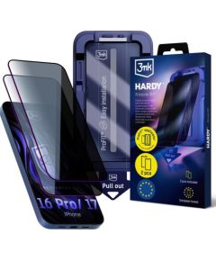 3mk Hardy Privzone 9H - Apple iPhone 16 Pro/ 17 Ekrānu aizsardzība