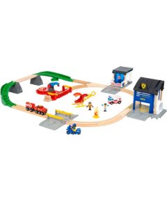 BRIO - Rescue Team Train Set - (36025) Mašīnas un piederumi
