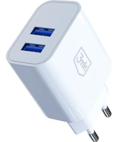 3mk FlowPower 10W 2.4A 2A White (5903108750806) Зарядные устройства