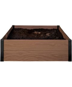 Keter Apmalīte kvadrāta puķu dobei Maple Square 106x106x32cm brūna 29209665 Dārza krēsli